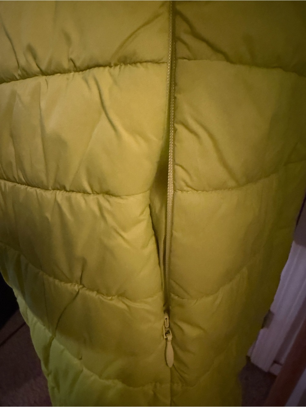 torrid Neon Yellow Quilted Hooded Puffer Vest - Picture 3 of 4